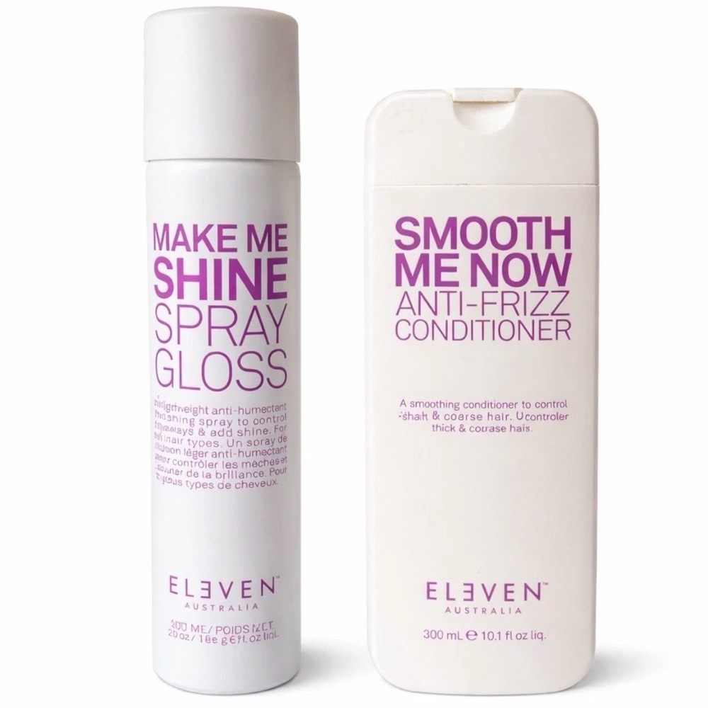 ELEVEN Smooth Me Now Conditioner 10.1oz + Make Me Shine 6.8oz
